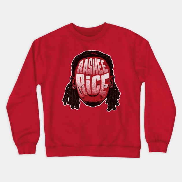 Rashee Rice Kansas City Player Silhouette Crewneck Sweatshirt by danlintonpro